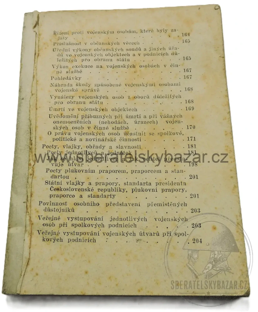 Čs. vojenský předpis – Vojenský služební řád – Naše vojsko – poválečný