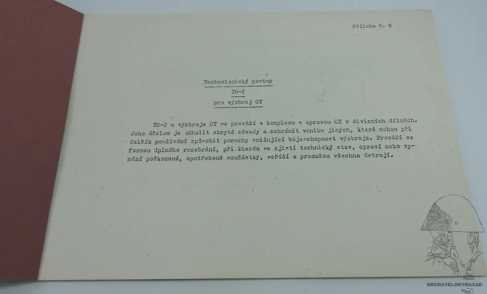 Předpis Technické ošetření Tarasnice, UK59, OT64, BZK. atd.