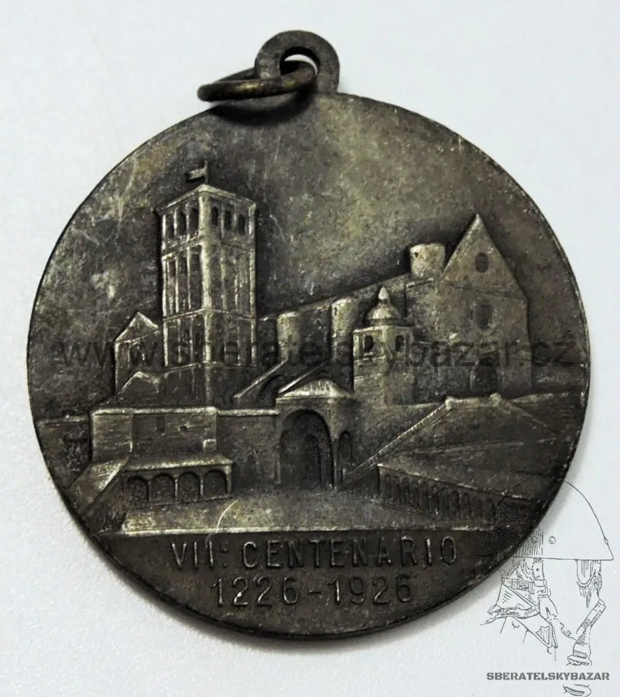 Medaile 700let umrtí Sv. Františka 1226-1926 