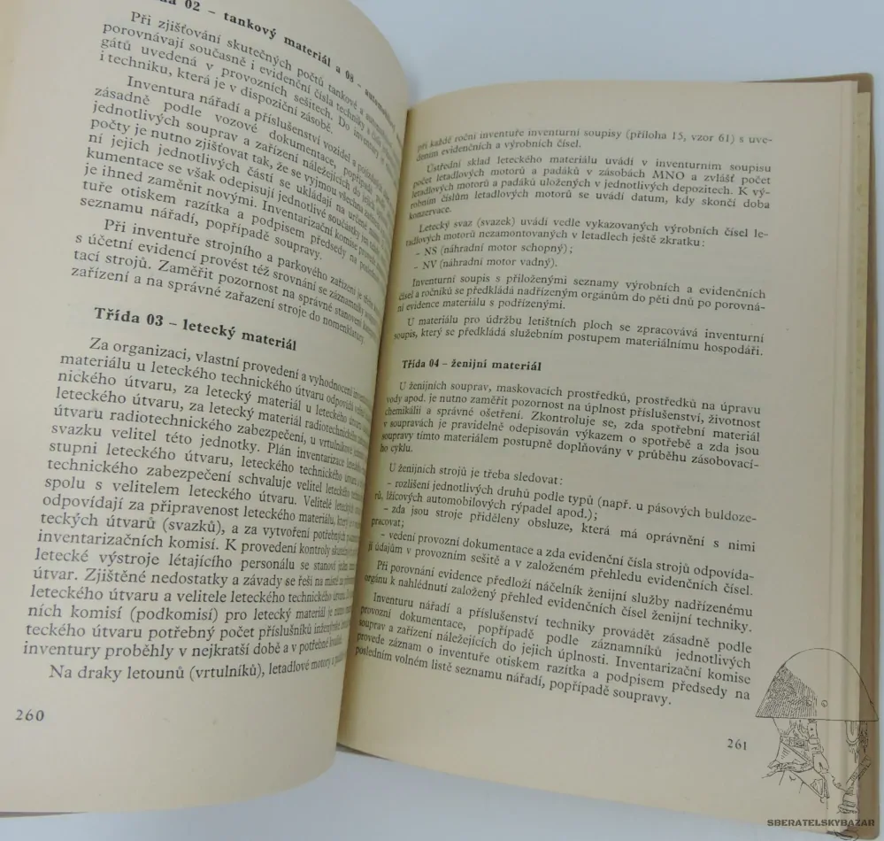 Originál předpis Hospodaření s materiálem v ČSLA 