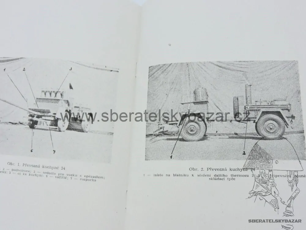 Předpis ČSLA -Polní kuchyně 24 , 26 a 09 - Reprint
