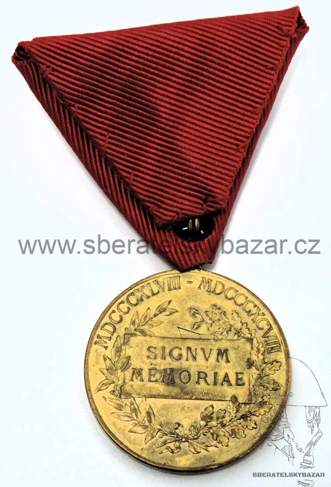Jubilejní medaile 1898 k příležitosti 50 let panování Františka Josefa 