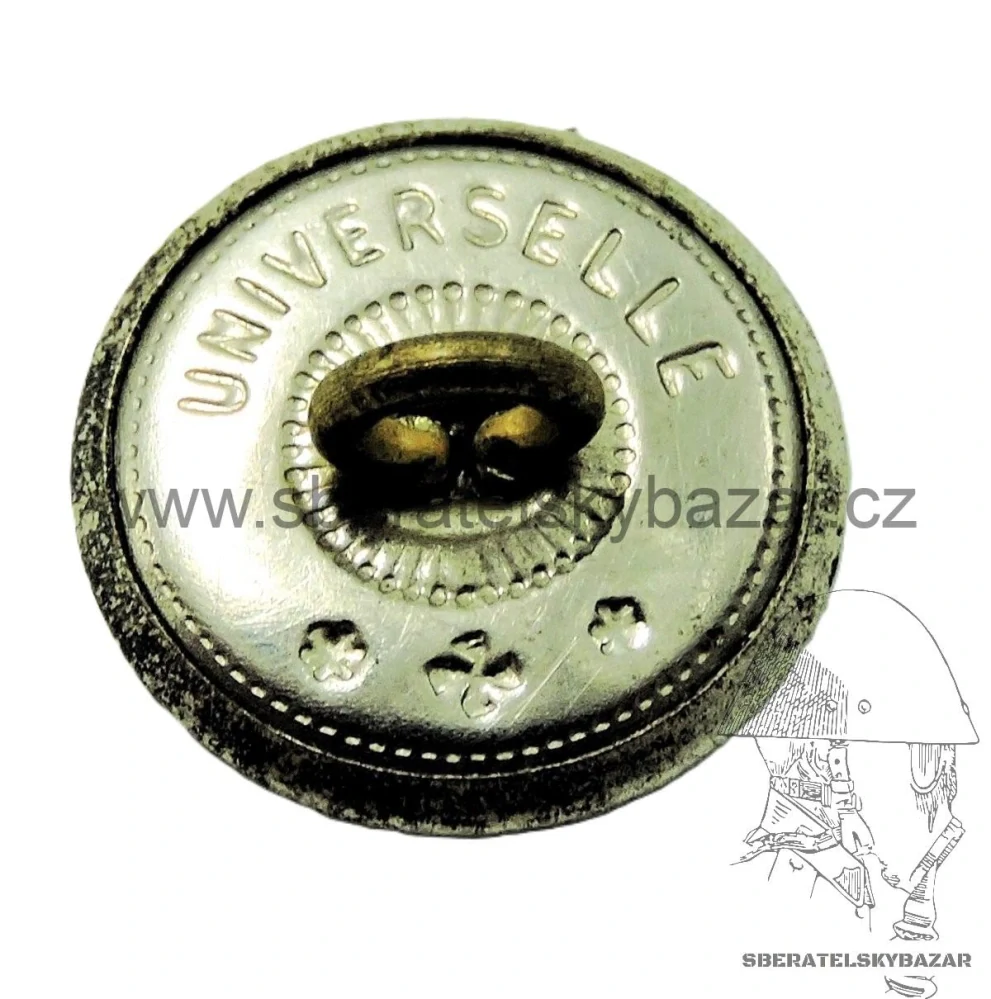 Stříbrný knoflík policejního úředníka 15mm