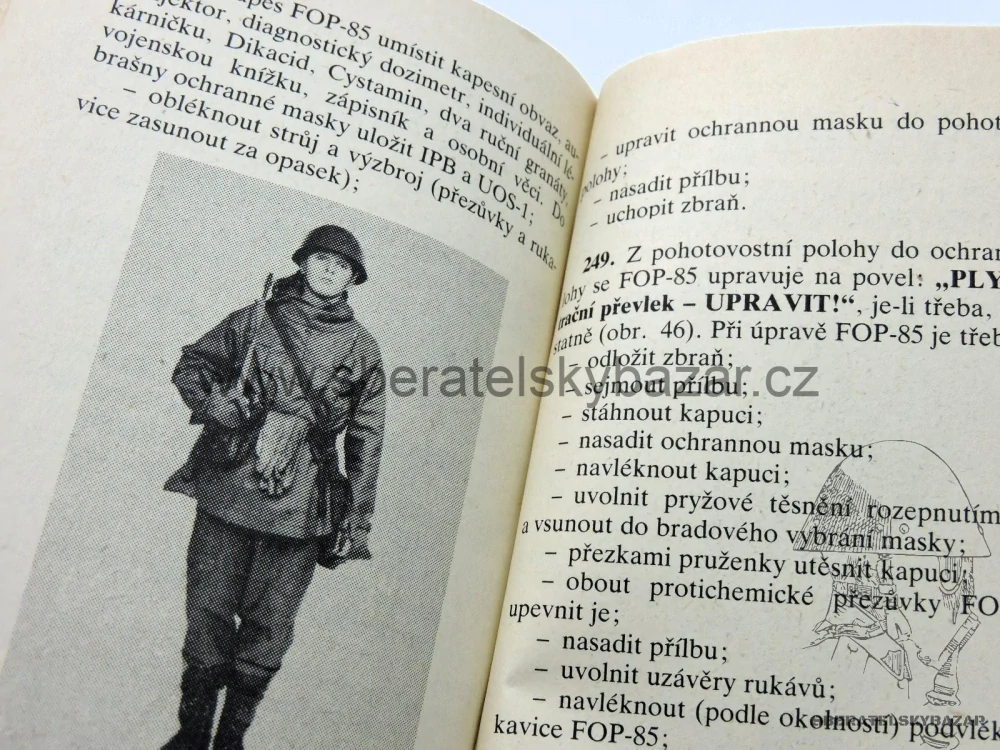 Originál Předpis ČSLA - Používání prostředků individuálních prostředků ochrany 