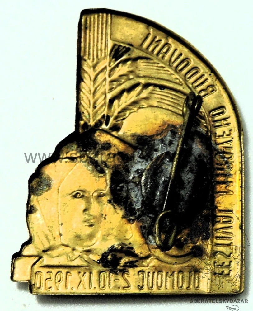 Odznak Festival mírového budování 1950 - Olomouc 