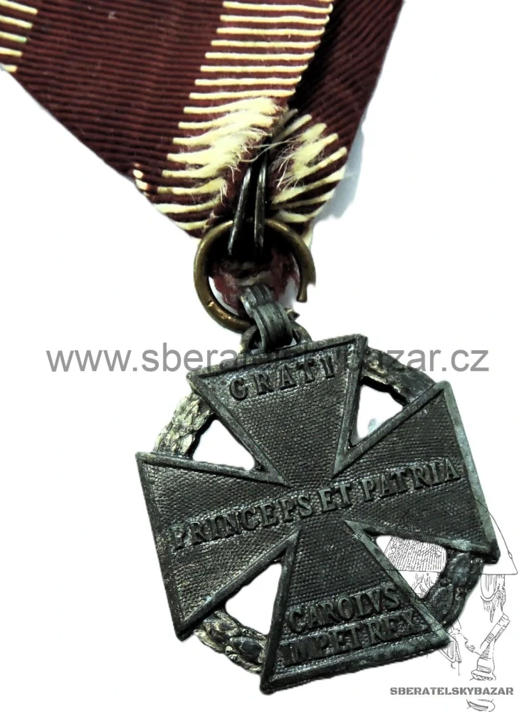 Karlův vojenský kříž - Karl-Truppenkreuz - Značený BSW 