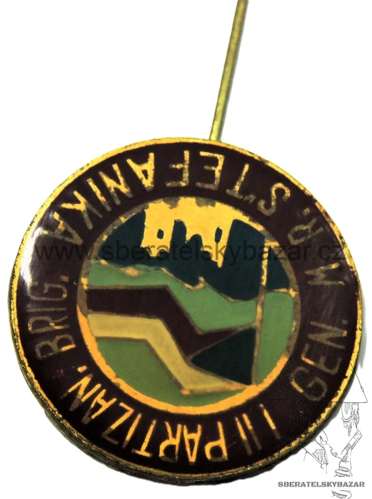 Odznak - I - II Partizanská brigáda generála M.R. Štefánika 