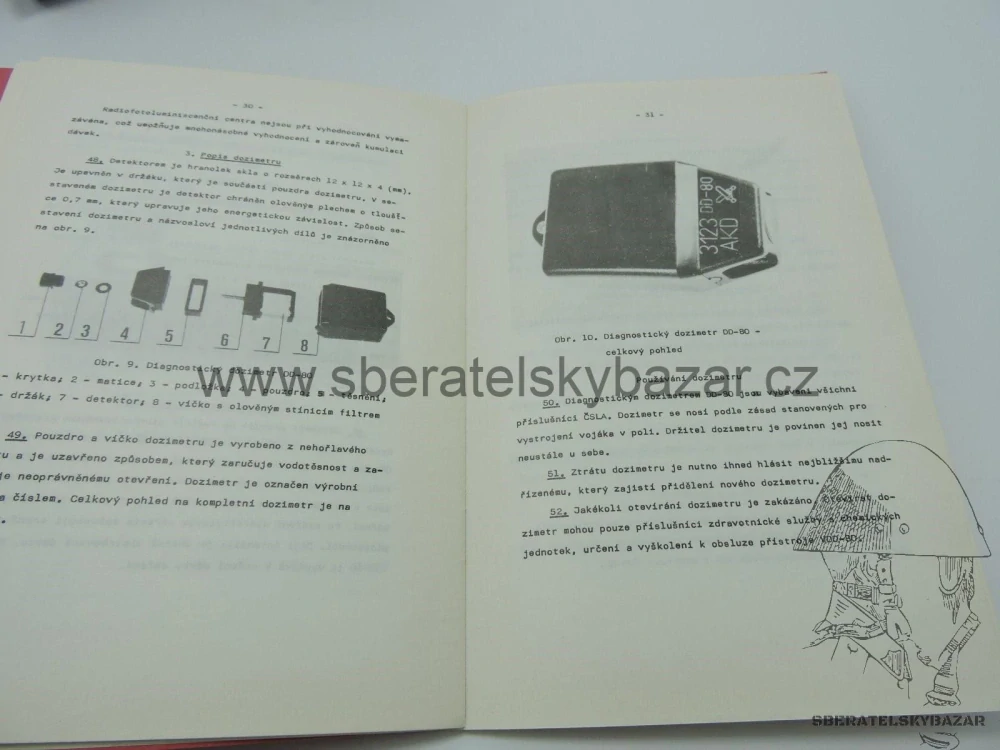Originál předpis Dozimetr VDD-80 