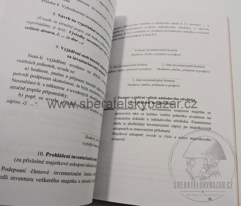 Předpis AČR - inventarizace majetku a závazků v rezortu MO - Originál
