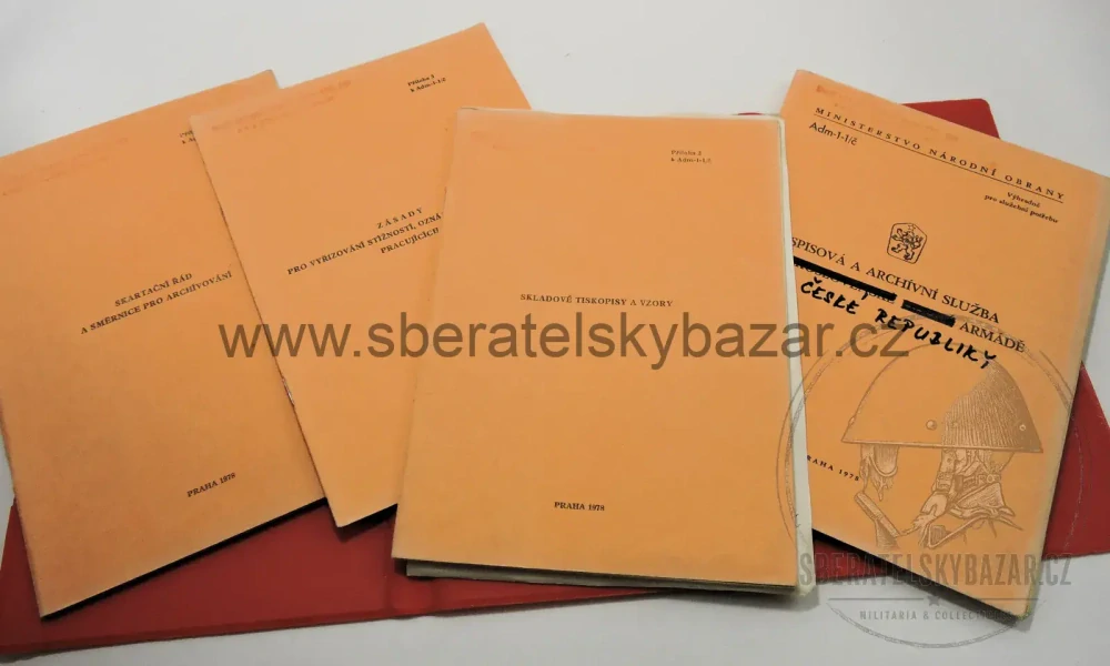 Originál Předpis ČSLA - Spisová a archivační služba