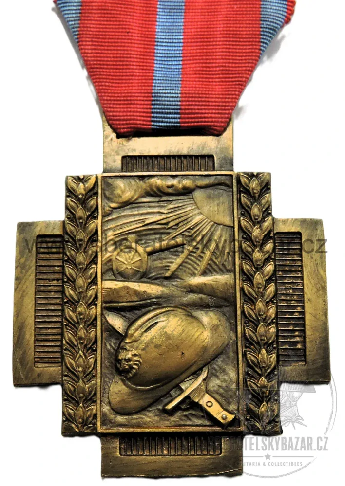 Belgie – Válečný kříž ohně 1914–1918 – Croix du Feu – WWI