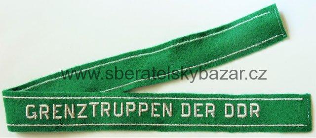 Rukavová páska pohraniční stráž DDR - Ärmelband Grenztruppen der DDR