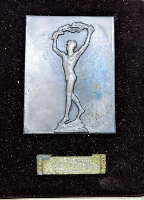 Plaketa V memorial jana Pětníka Ostrava 1957