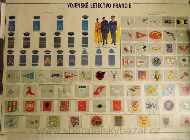 Originál plakát ČSLA - Vojenské letectvo Francie - vydání 1974 