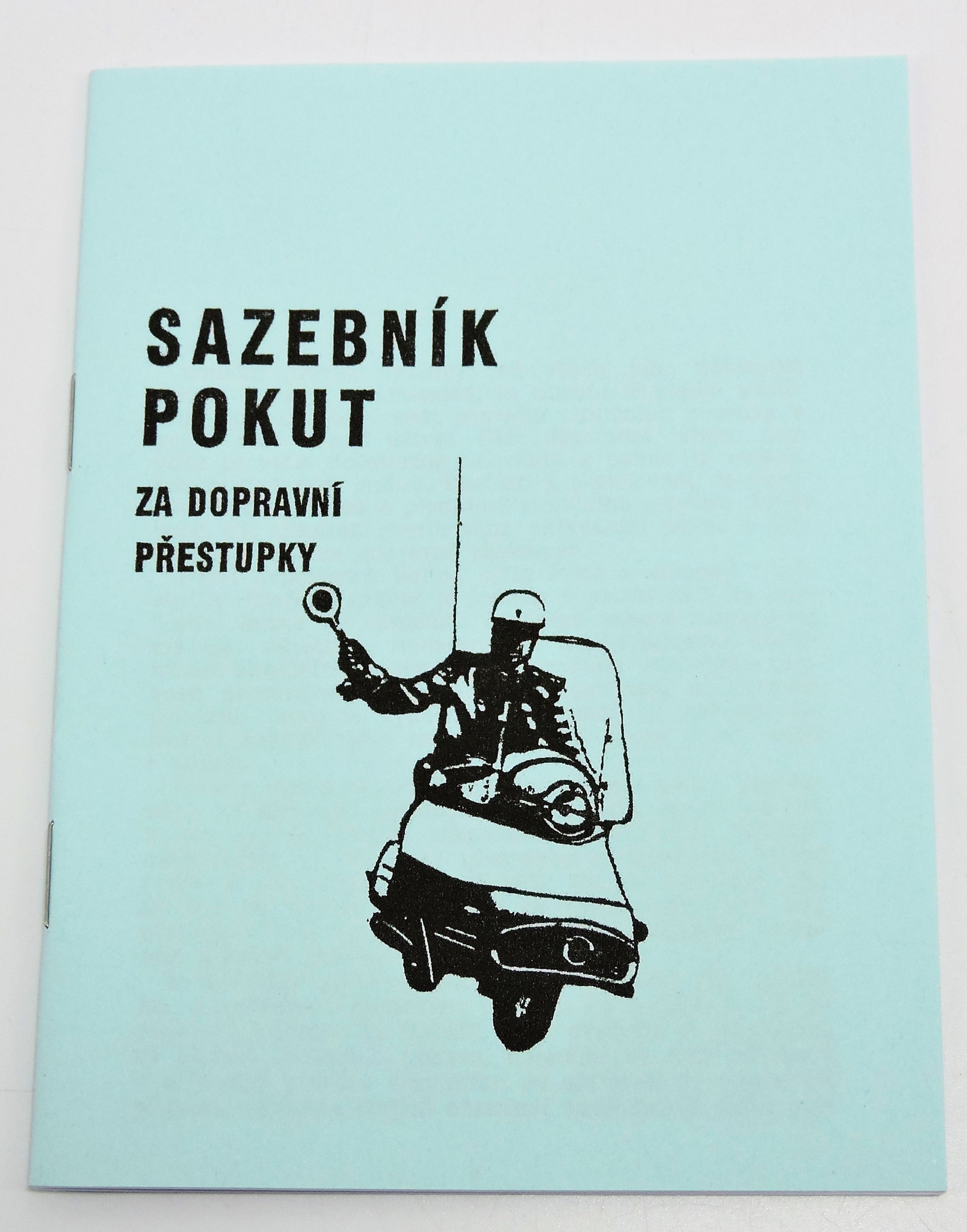 Sazebník pokut SNB 1961  - Reprint (Replika)