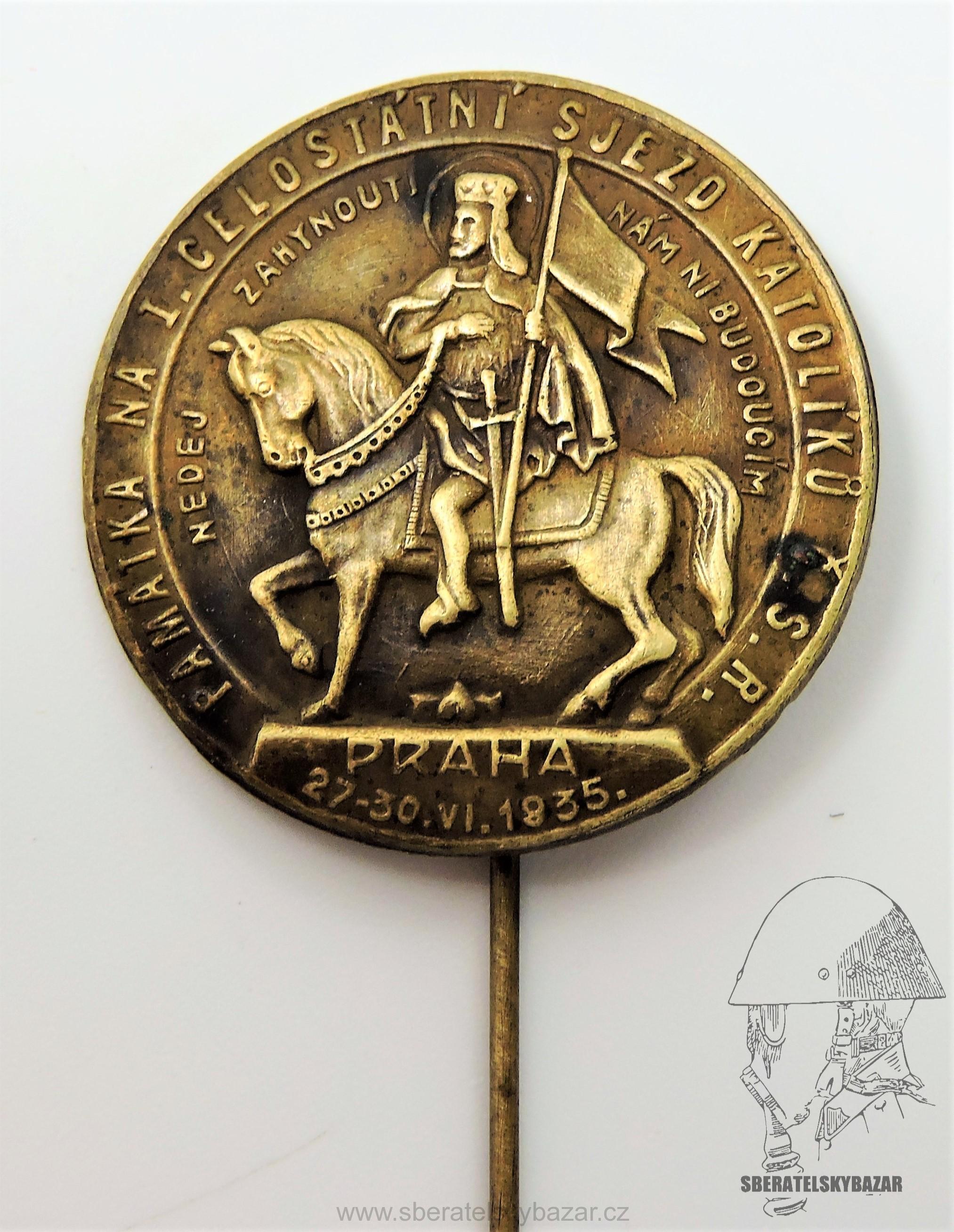 Odznak celostatní sjezd katolíků 1935