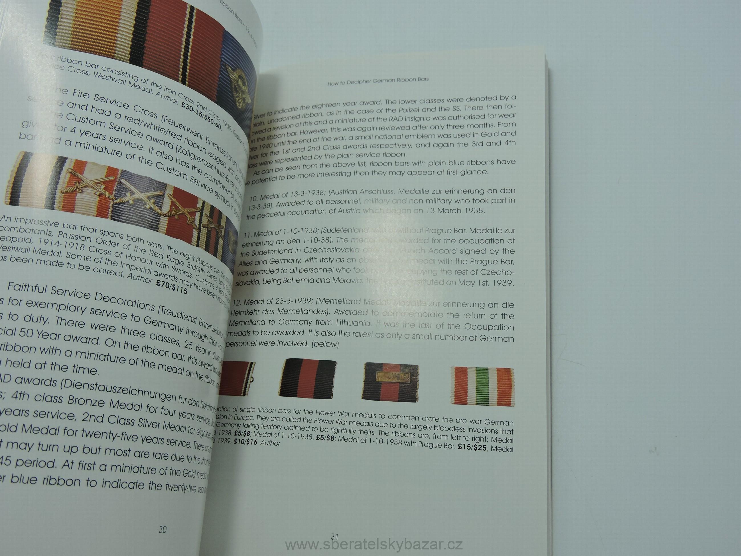 German Military Ribbon Bars: 1914-1957
