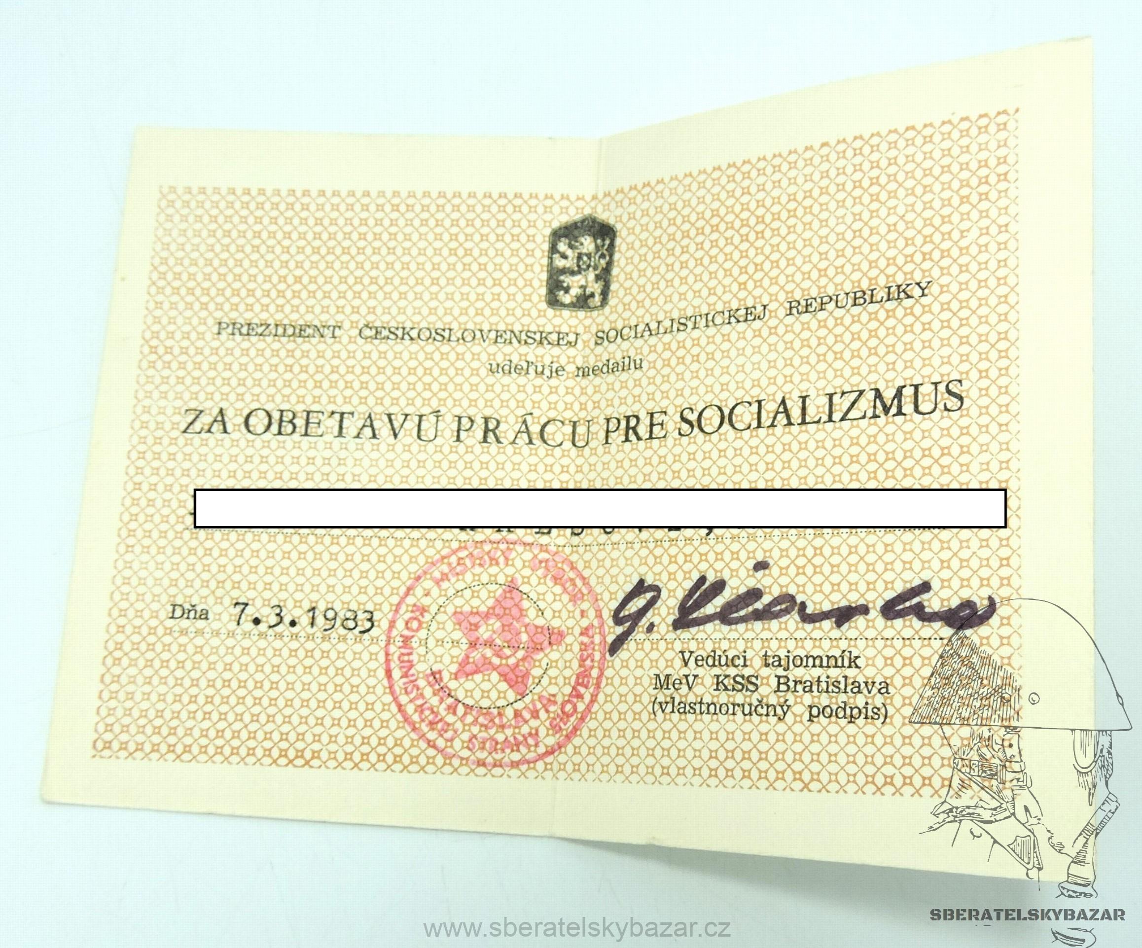 Dekret za obetavú prácu pre socializmus