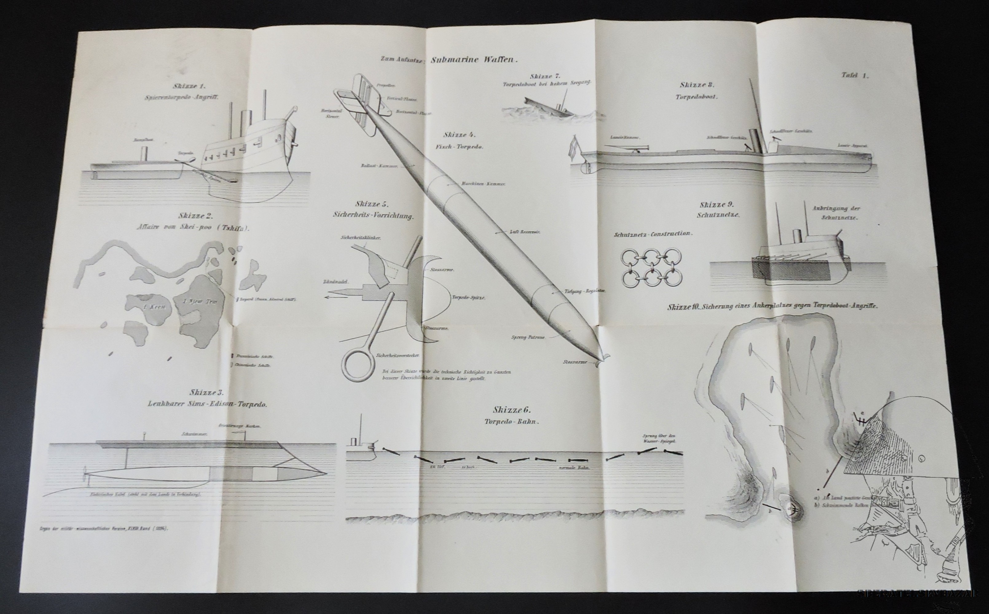 Plakát RU - Submarine Waffen - Razítko Terezín
