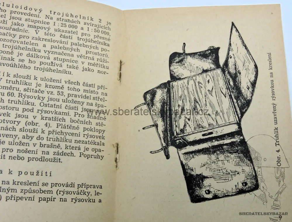 Originál Předpis Souprava pro počtáře vz.54 a rýsovka vz.54 
