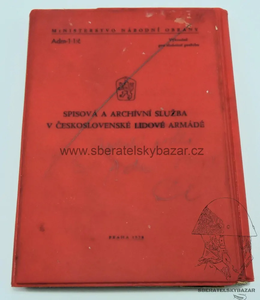 Originál Předpis ČSLA - Spisová a archivační služba 
