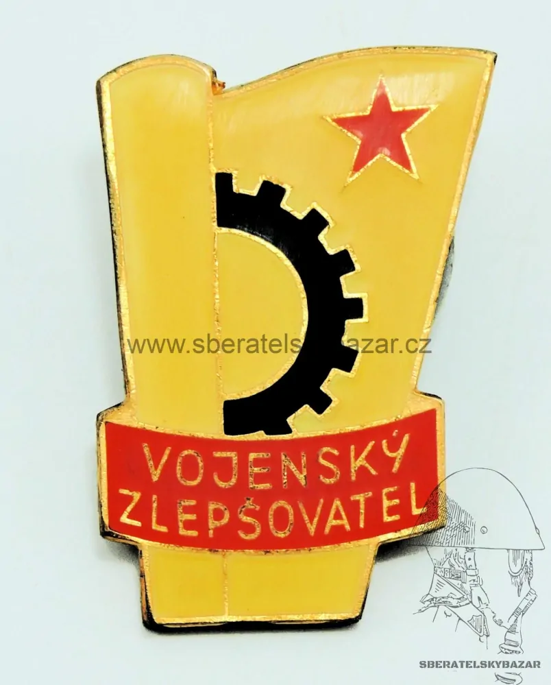 Odznak ČSLA - Vojenský zlepšovatel varianta na šroub velká - MK 