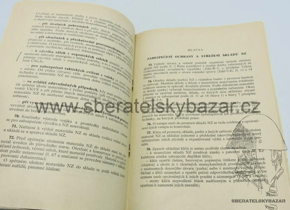 Originál Ukládání materiálu nedotknutelných zásob 
