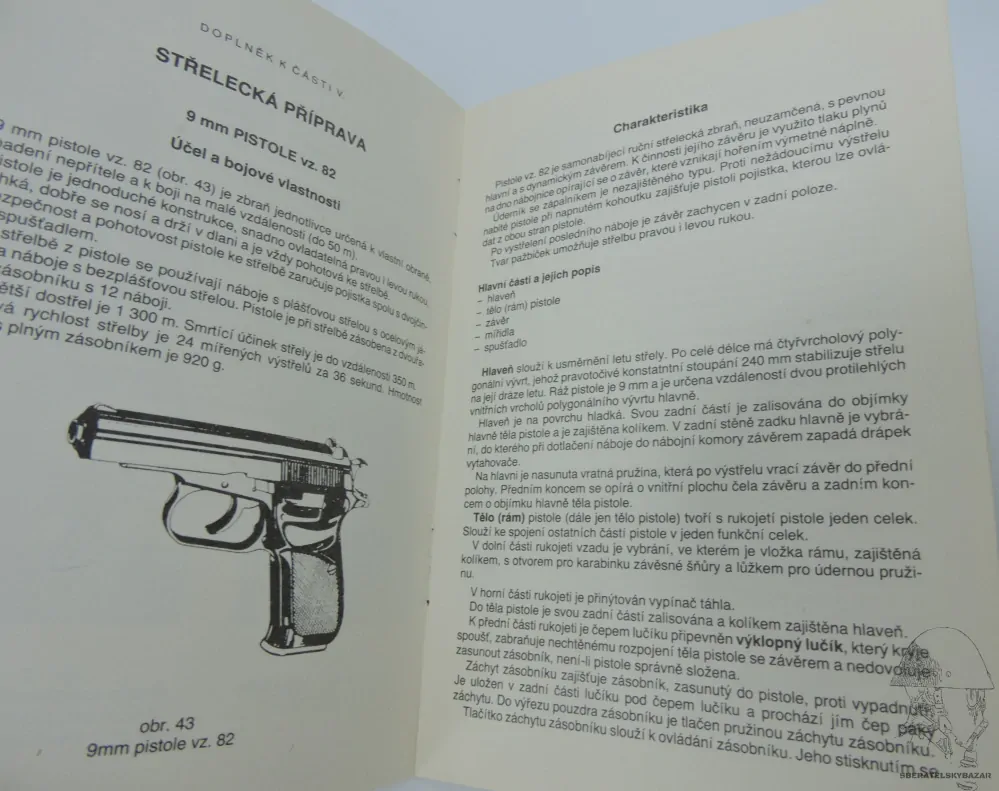 	 Originál příručka bojová příprava SNV - 1984 