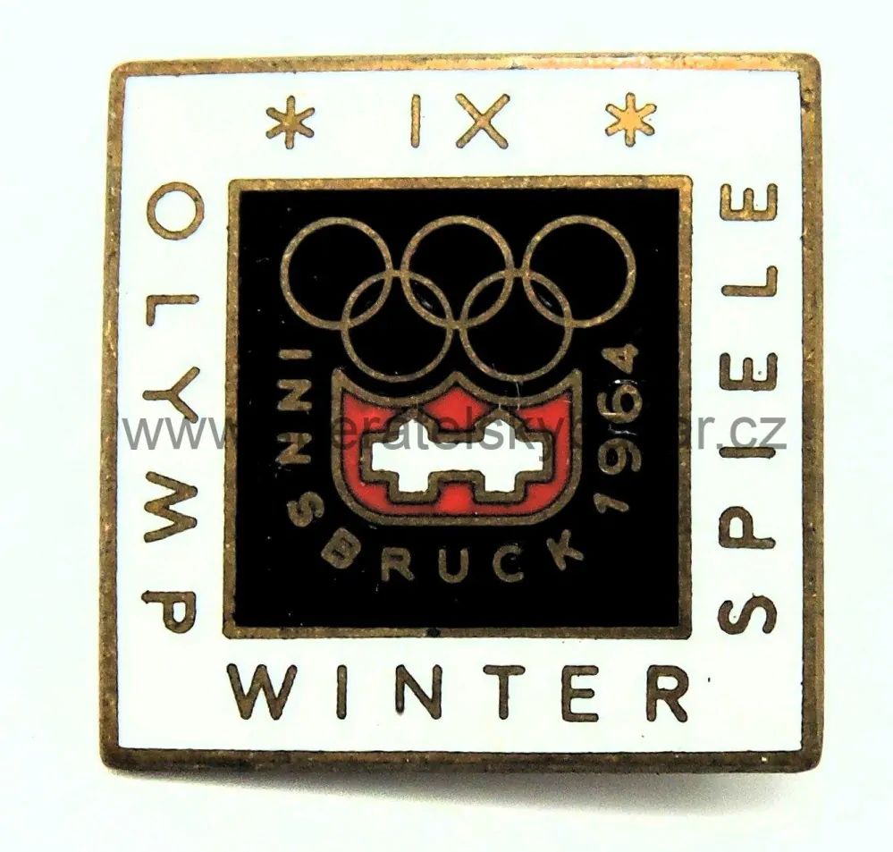 odznak IX. OLYMP WINTER SPIELE 1964