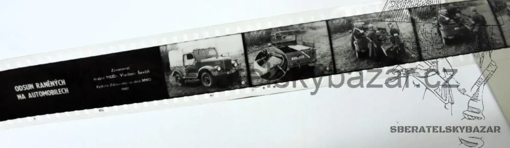 ČSLA Film - DIAX - odsun raněných na automobilech 