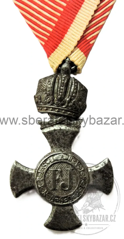 Železný záslužný kříž s korunou 1916 + jmenný legitimační lístek c. a k. Dragounského pluku č. 11 - K.u.K. 7. Armee-Kommando