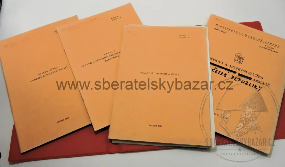 Originál Předpis ČSLA - Spisová a archivační služba