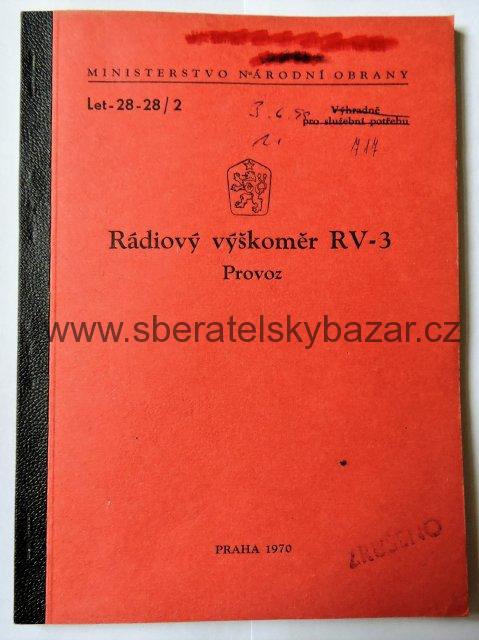 Předpis ČSLA Rádiový výškoměr RV-3 Let-28-28/2