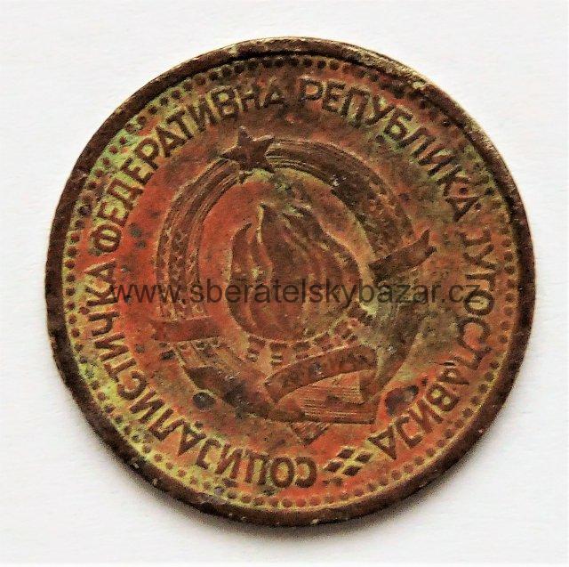 Jugoslávie - 1 dinar 1965