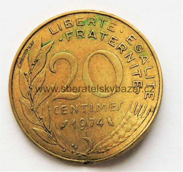 Francie - 20 centimes 1974