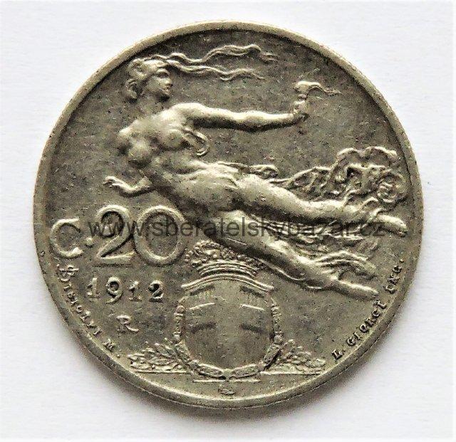 Itálie - 20 centesimi 1912 R
