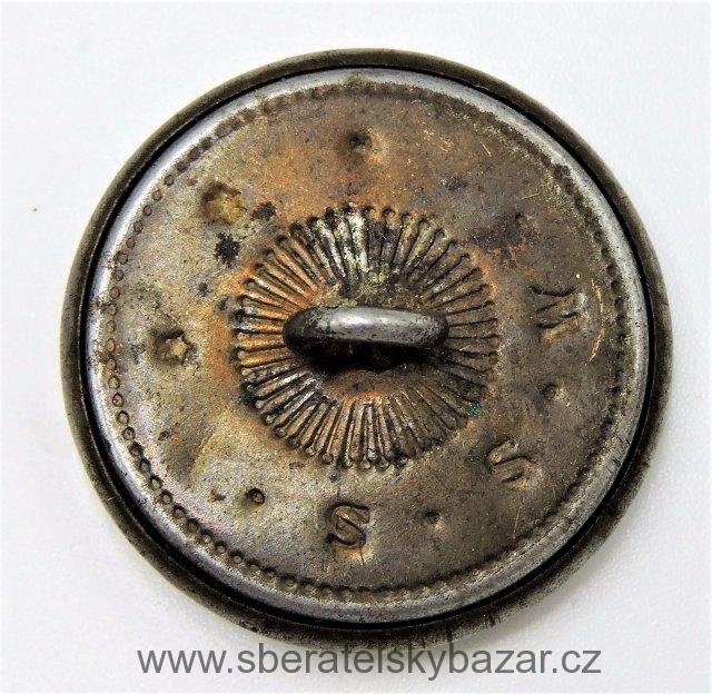 Knoflík Meče RČS značený M.S.S - 27mm