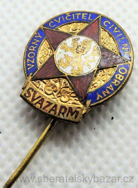 Odznak SVAZARM - Vzorný svičitel civilní obrany