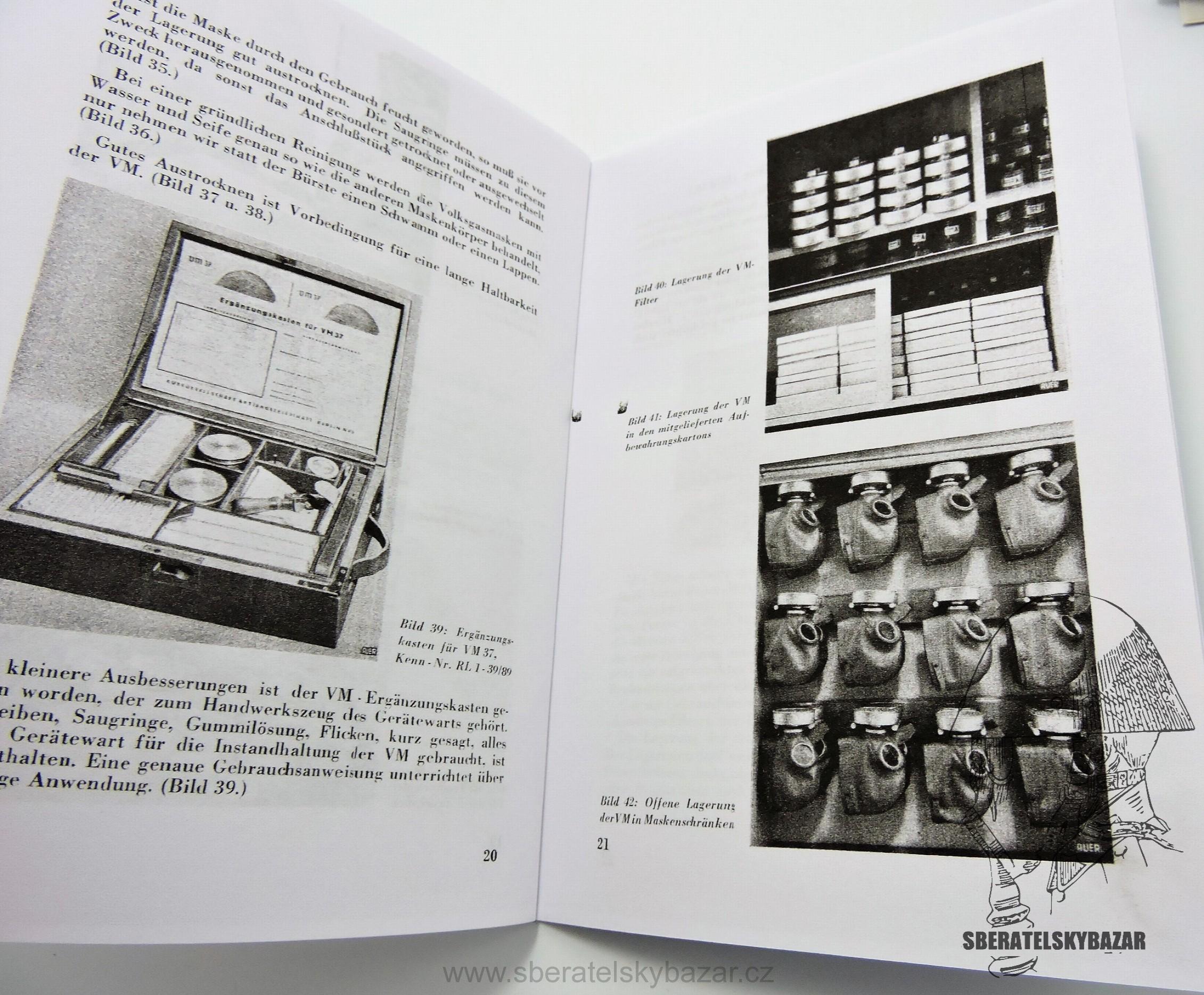 Auer katalog - Plynové masky WH  - Reprint (Replika)