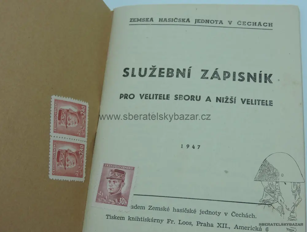 Služební zapisník pro velitele sboru a nižší velitele