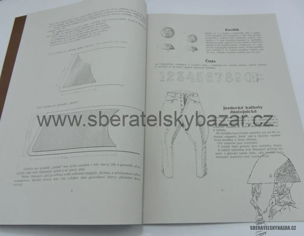 Stejnokrojový předpis 1920 RČS - rozměr A4 -Reprint