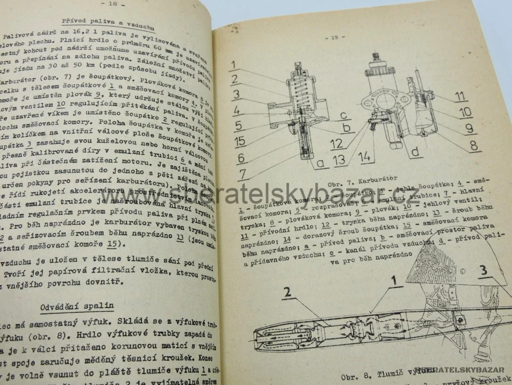  Předpis Jawa 350 - originál ČSLA 