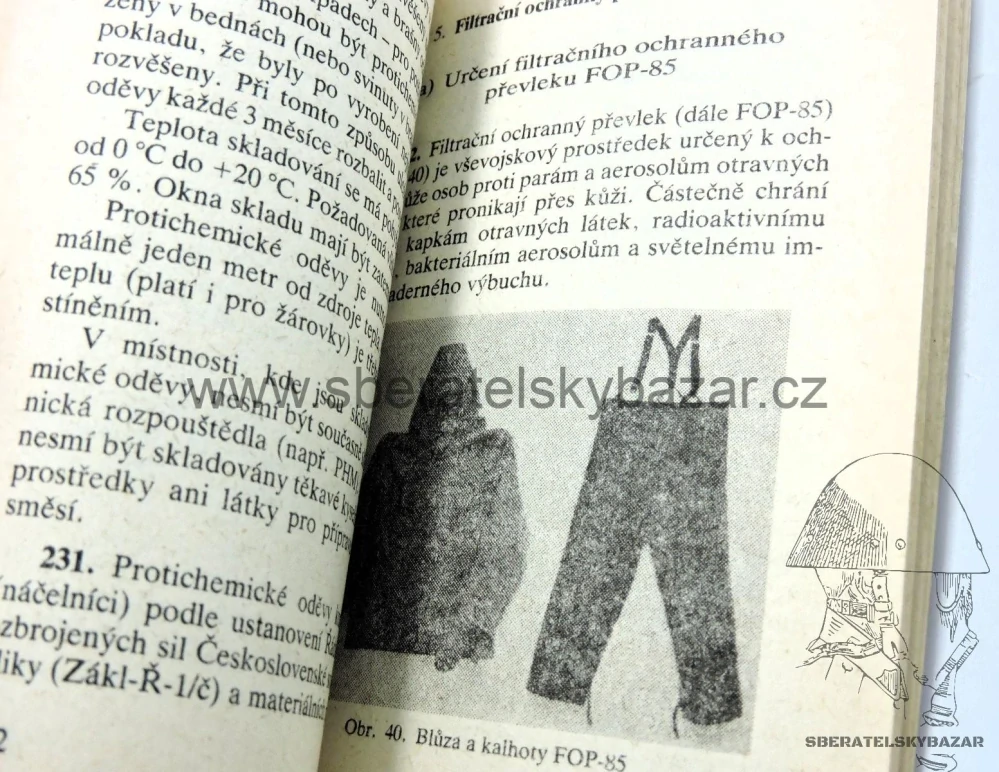 Originál Předpis ČSLA - Používání prostředků individuálních prostředků ochrany 