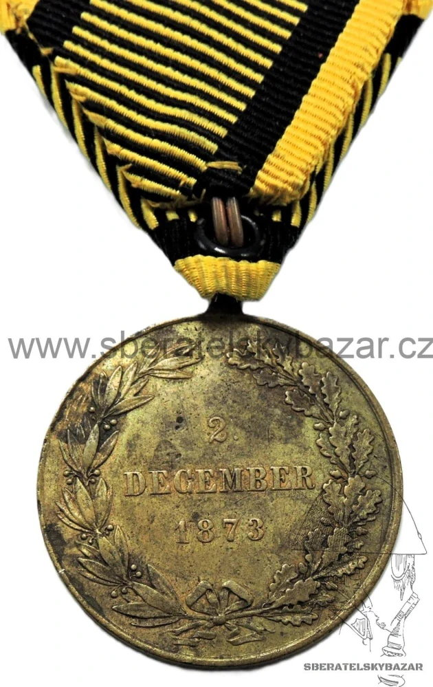 KRIEGSMEDAILLE - válečná medaile "2. DECEMBER 1873" 