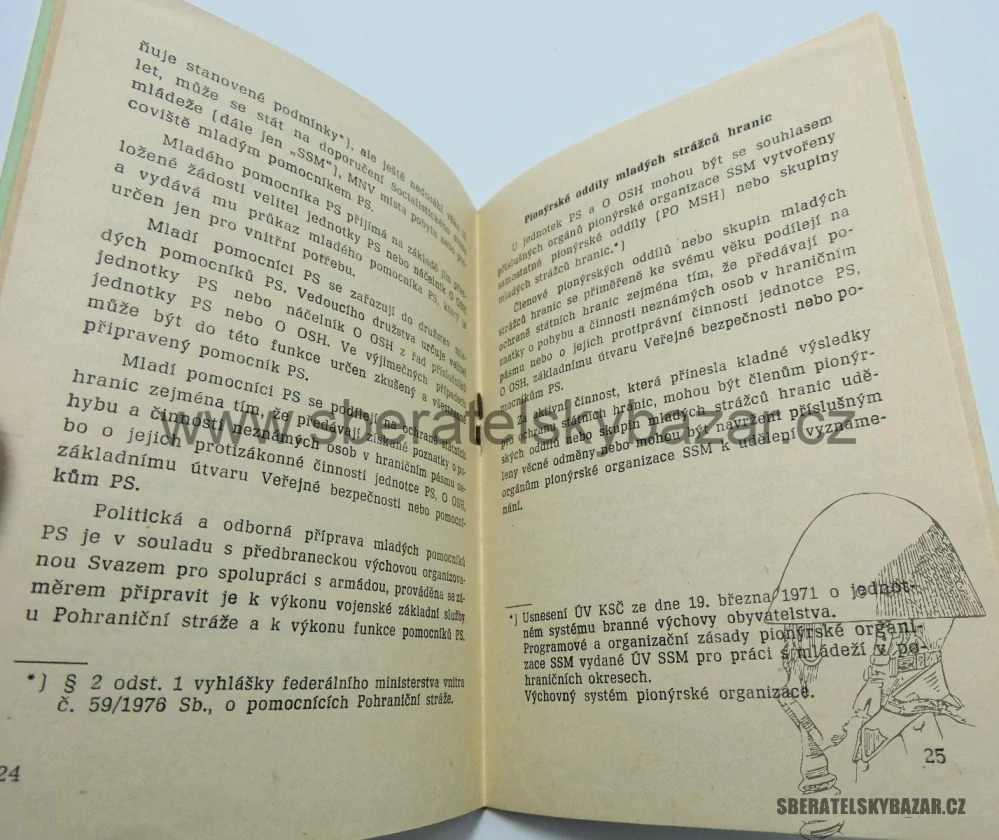Příručka pro pomocníky Pohraniční stráže - originál 