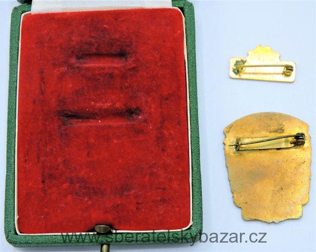 Odznak Nejlepší pracovník - MP - v krabičce s miniaturou