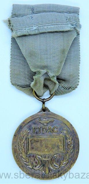 Pamětní medaile FIDAC bez letopočtu 