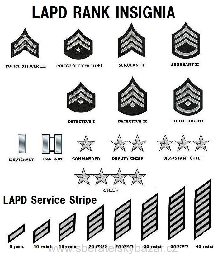 LAPD - Service Stripe 15 let - pár 