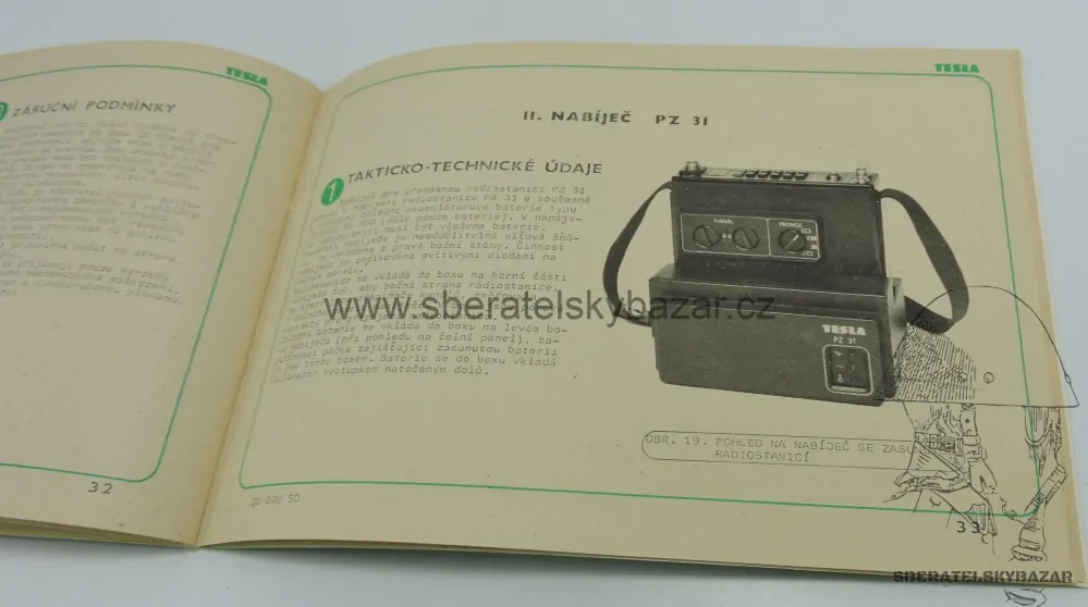 Originál Návod radiostanice PS PZ 31 - SNB 