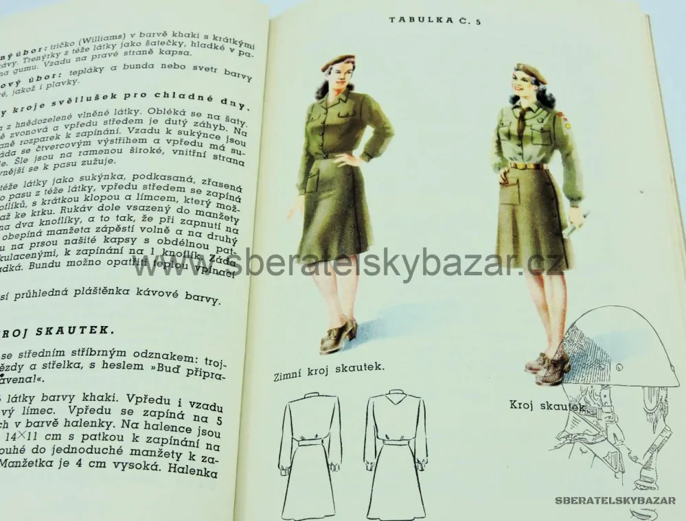 Stejnokroje pro všechy složky Junáka - 1947 - Originál 